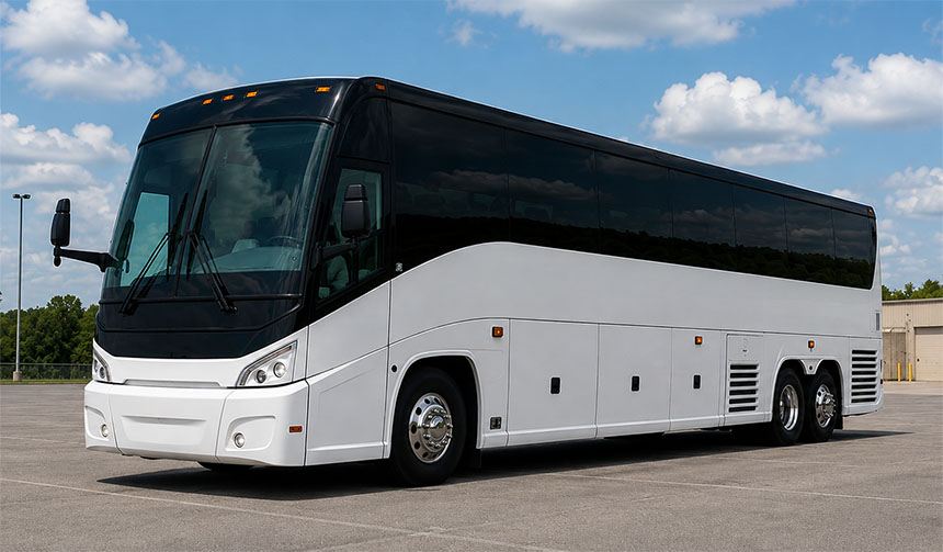 56-passenger charter bus available in Johns Creek, GA